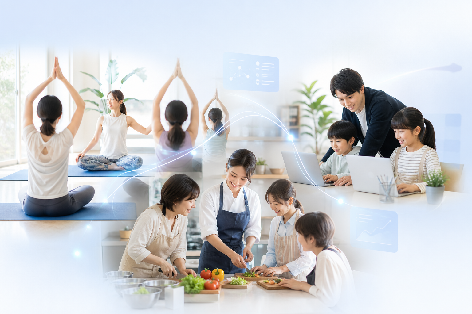 ヨガ、料理教室、プログラミング教室でAI活用を試す先生たち